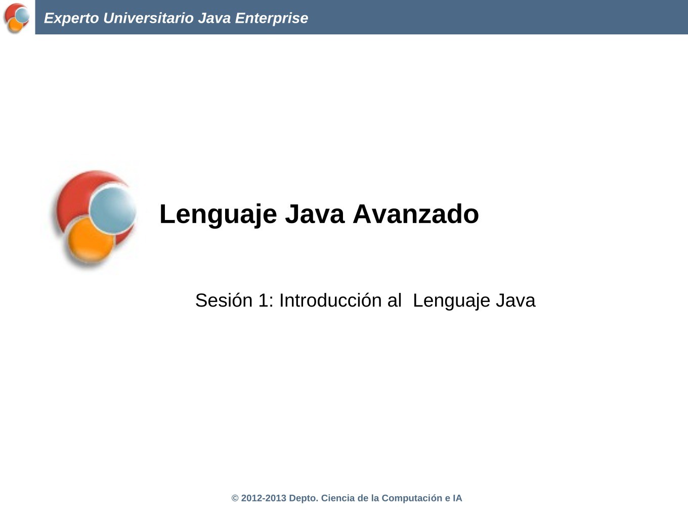 Imágen de pdf Sesión 1: Introducción al Lenguaje Java - Lenguaje Java Avanzado